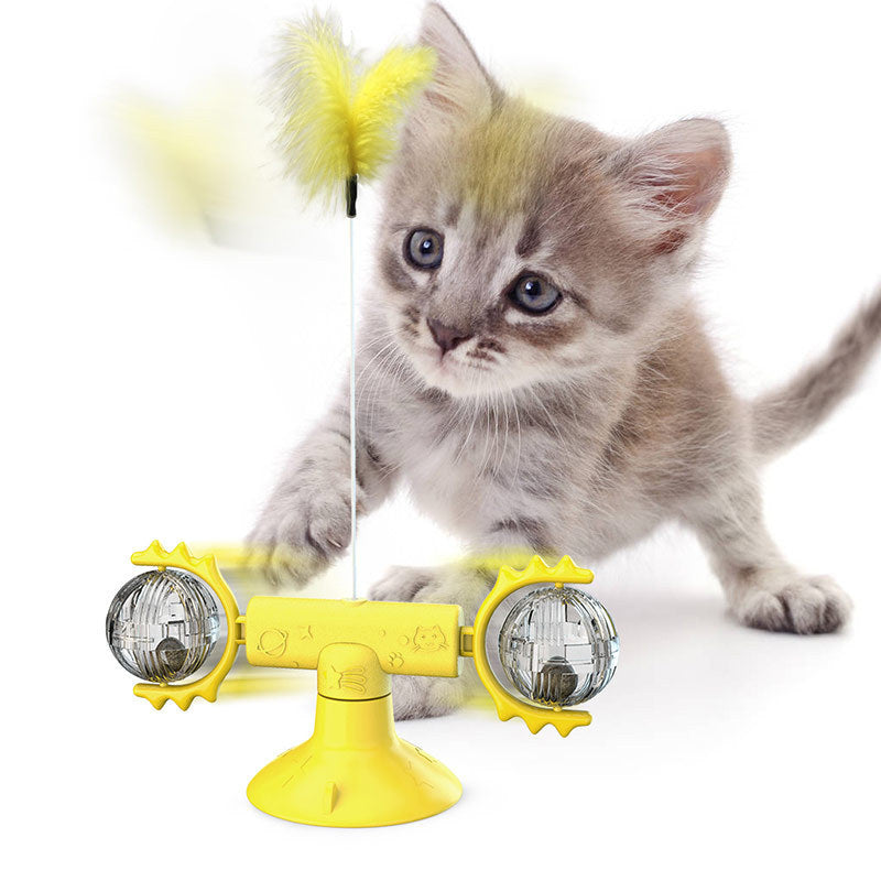 Cat Rotating Windmill Multi-Function Toys Itch - allqualityexpress