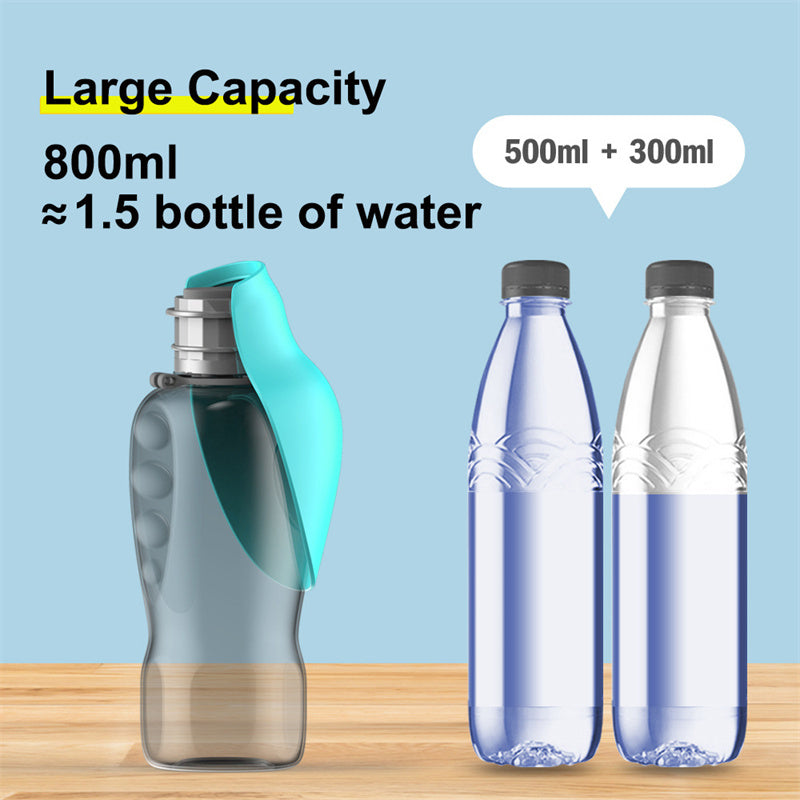 800ml Pet Water Bottle Portable High Capacity Leakproof - allqualityexpress