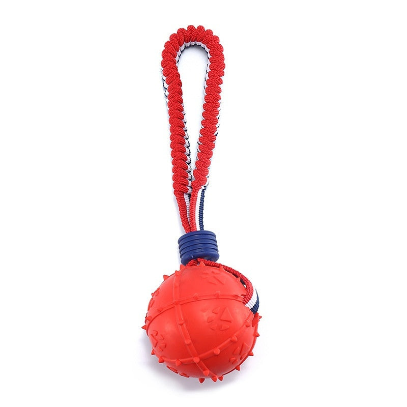 Interactive Dog Toy Ball With Rope - allqualityexpress