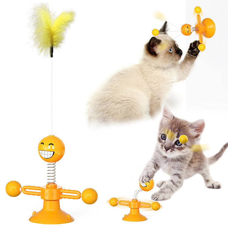 Cat Rotating Windmill Multi-Function Toys Itch - allqualityexpress