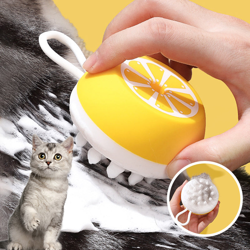 Pet Dog Cat Bath Brush 2-in-1 Pet SPA Massage Comb - allqualityexpress